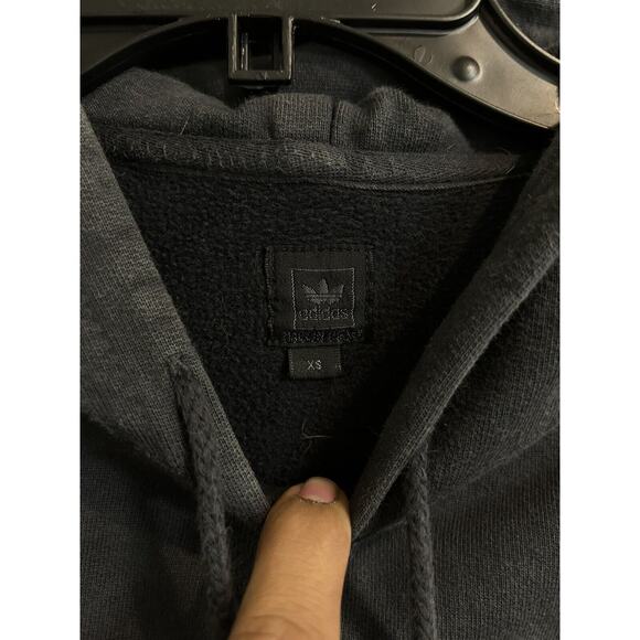 Adidas Originals Adicolor Essentials Trefoil Hoodie Men's XS GREY 90s Y2K - Picture 3 of 3
